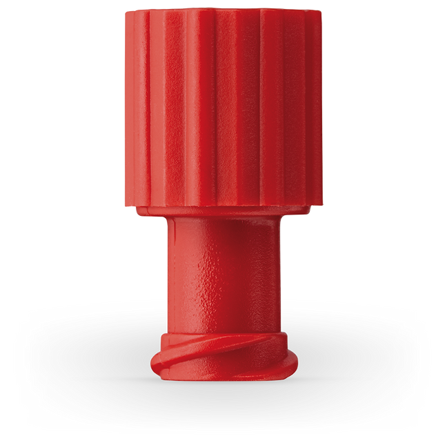 Combination Cap red, Luer-Lock