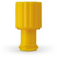 Combination Cap yellow, Luer-Lock