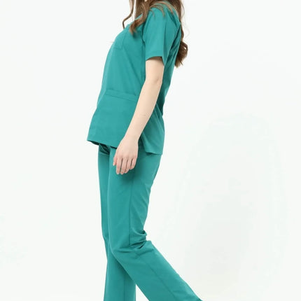 Surgical Green Colored Terycotton Surgical Suit - Raglan Sleeve