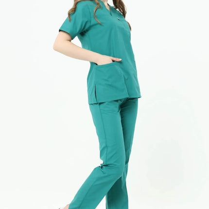 Surgical Green Colored Terycotton Surgical Suit - Raglan Sleeve