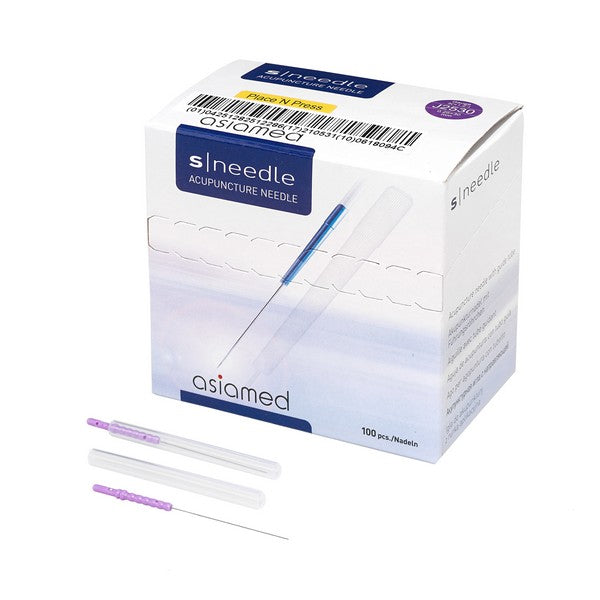 asiamed s-needle Type J with Guide Tube, brown, 0.30x30mm