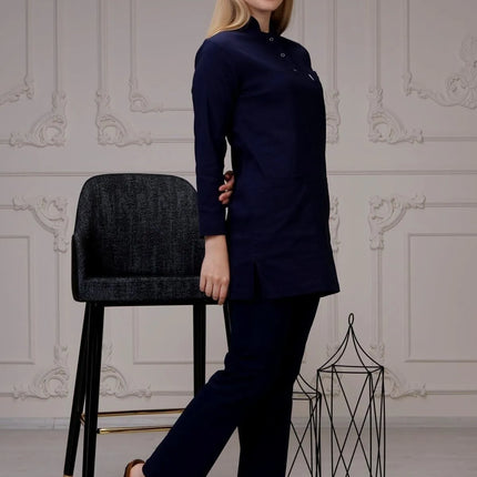 Marineblauer Stretch-OP-Anzug