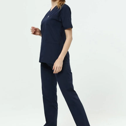 Navy Colored Terycotton Surgical Suit - Raglan Sleeve
