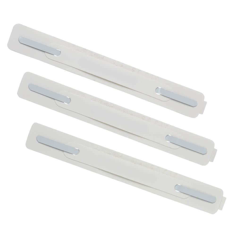 Self-adhesive filing strips, for sticking into any file pocket