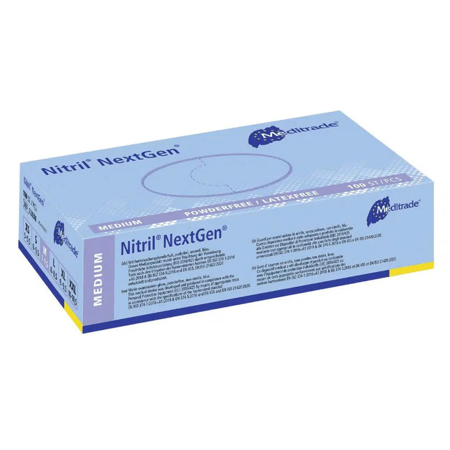 Nitrile Gloves, NextGen, blue, size medium, non-sterile, powder-free (1283M)