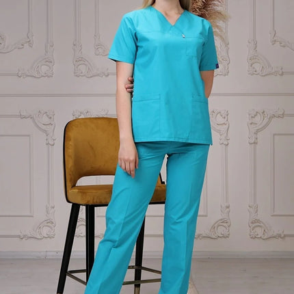 Mint Green Colored Terycotton Surgical Suit - Raglan Sleeve