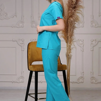 Mint Green Colored Terycotton Surgical Suit - Raglan Sleeve