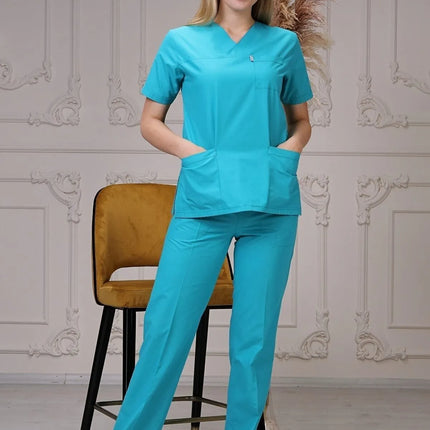 Mint Green Colored Terycotton Surgical Suit - Raglan Sleeve