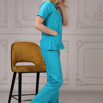 Mint Green Colored Terycotton Surgical Suit - Raglan Sleeve