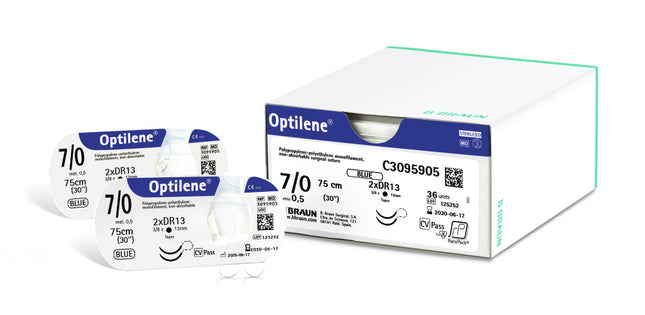 Nahtmaterial Optilene DS 19 USP 4/0, Fadenlänge 75cm *Nachfolgeprodukt von Premilene*