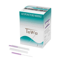 TeWa Acupuncture Needles, PJ-Type, purple, 0,25x40mm, sterile, with Guide Tube, Plastic Handle