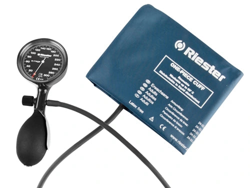 e-mega schwarz, Ø 63mm, 1-Schlauch, desinfizierbare polsterlose Manschette Erw., latexfrei