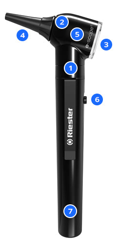 Riester Otoskop F.O. e-scope LED schwarz