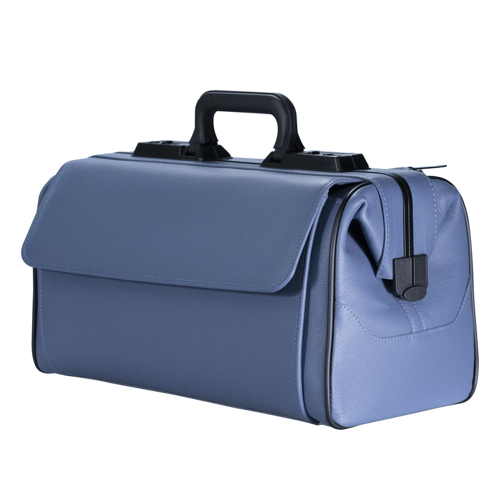 Duerasol Arzttasche Rusticana Grossformat blaugrau Leder