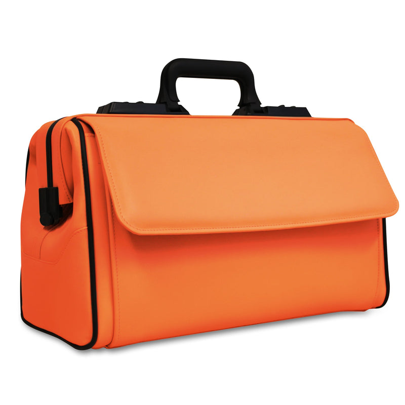 Duerasol Arzttasche Rusticana Grossformat orange Leder