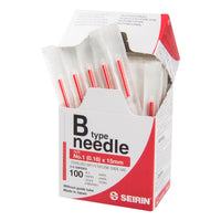 Seirin B-Type, without Guide Tube, red, 0.16x15mm