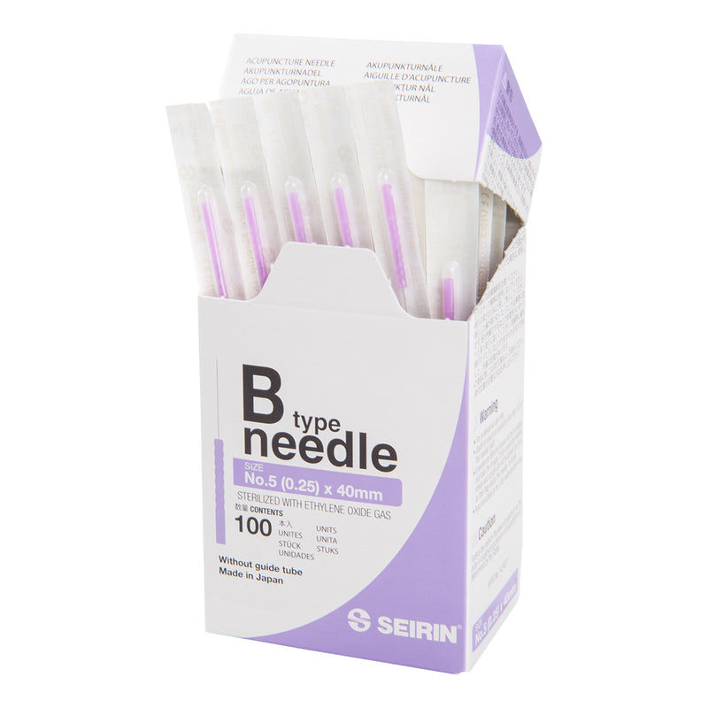 Seirin B-Type, without Guide Tube, violet, 0.25x40mm
