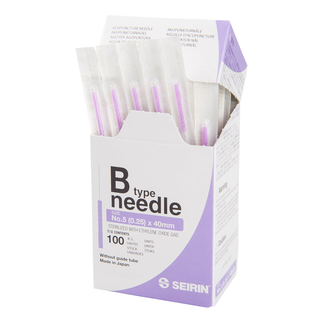 Seirin B-Type, without Guide Tube, violet, 0,25x40mm