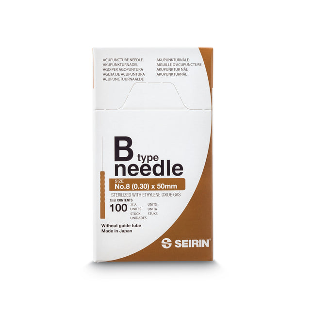 Seirin B-Type, without Guide Tube, brown, 0.30x50mm