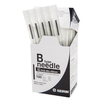 Seirin B-Type, without Guide Tube, black, 0.35x50mm
