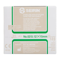 Seirin J-Type, with Guide Tube, green 0.12x15mm