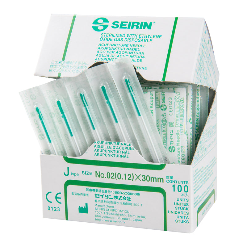 Seirin J-Type, with Guide Tube, green 0,12x30mm