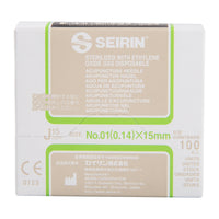 Seirin J-Type, with Guide Tube, hellgreen, 0,14x15mm