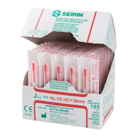 Seirin J-Type, with Guide Tube, red, 0,16x30mm