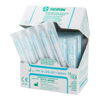 Seirin J-Type, with Guide Tube, light blue, 0,20x30mm