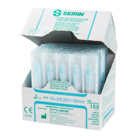 Seirin J-Type, with Guide Tube, light blue, 0,20x30mm