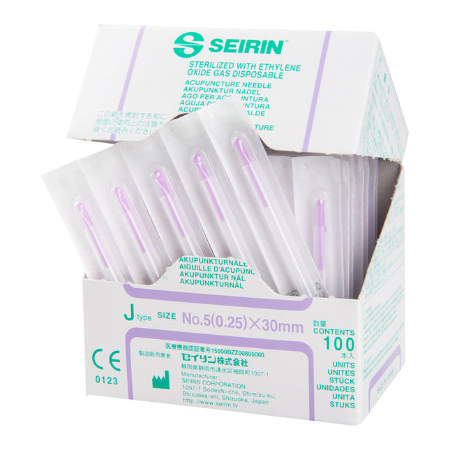 Seirin J-Type, with Guide Tube, violet, 0.25x30mm