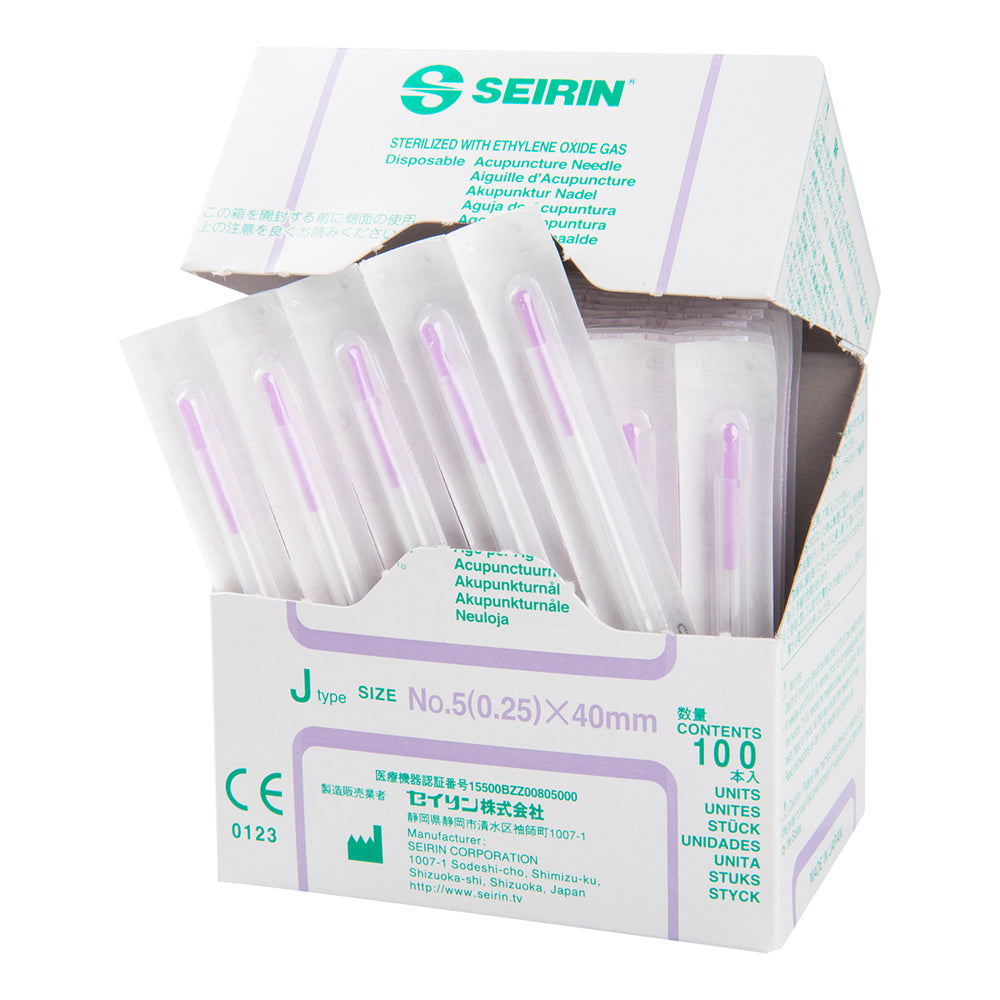 Seirin J-Type, with Guide Tube, violet, 0.25x40mm