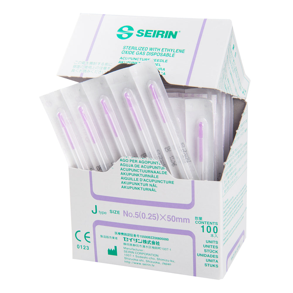 Seirin J-Type, with Guide Tube, violet, 0.25x50mm