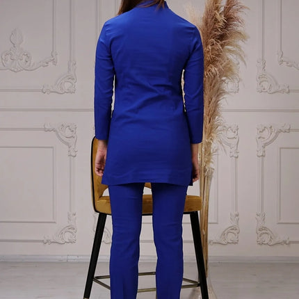 Saks Blauer Stretch-OP-Anzug