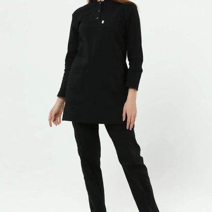 Black Colored Stretch Modest Surgical Suit