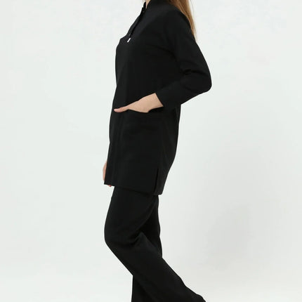 Black Colored Stretch Modest Surgical Suit