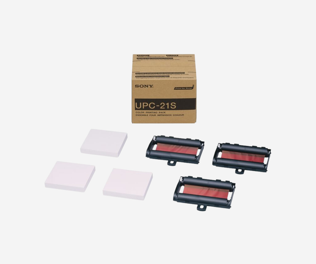Sony Videoprinter-Farbdruckpaket UPC-21S mit 3 Farbrollen; für Printer UP-20/21/25MD und UP-D23/25MD