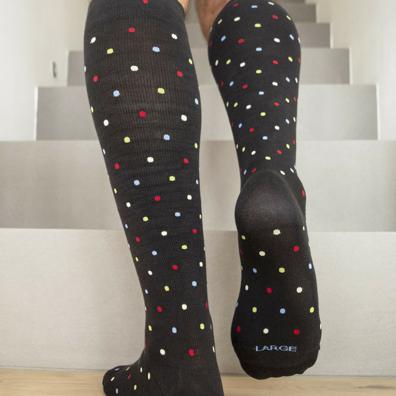 Relaxsan FANCY 810 – Gemusterte Unisex-Baumwollsocken mit abgestufter Kompression 15-21 mmHg
