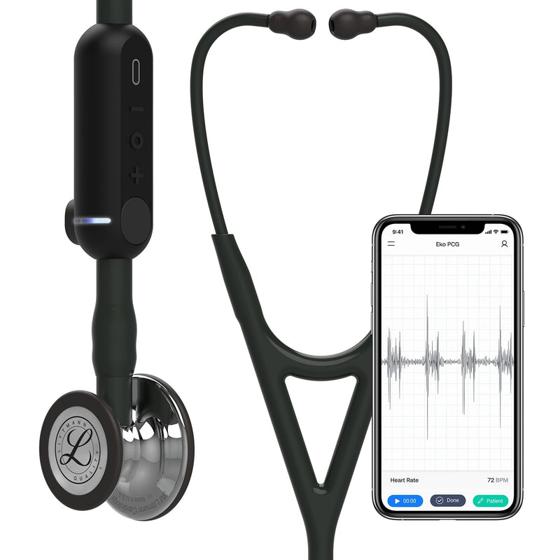 3M Littmann® CORE Digitales Stethoskop, schwarz, verspiegeltes Bruststück