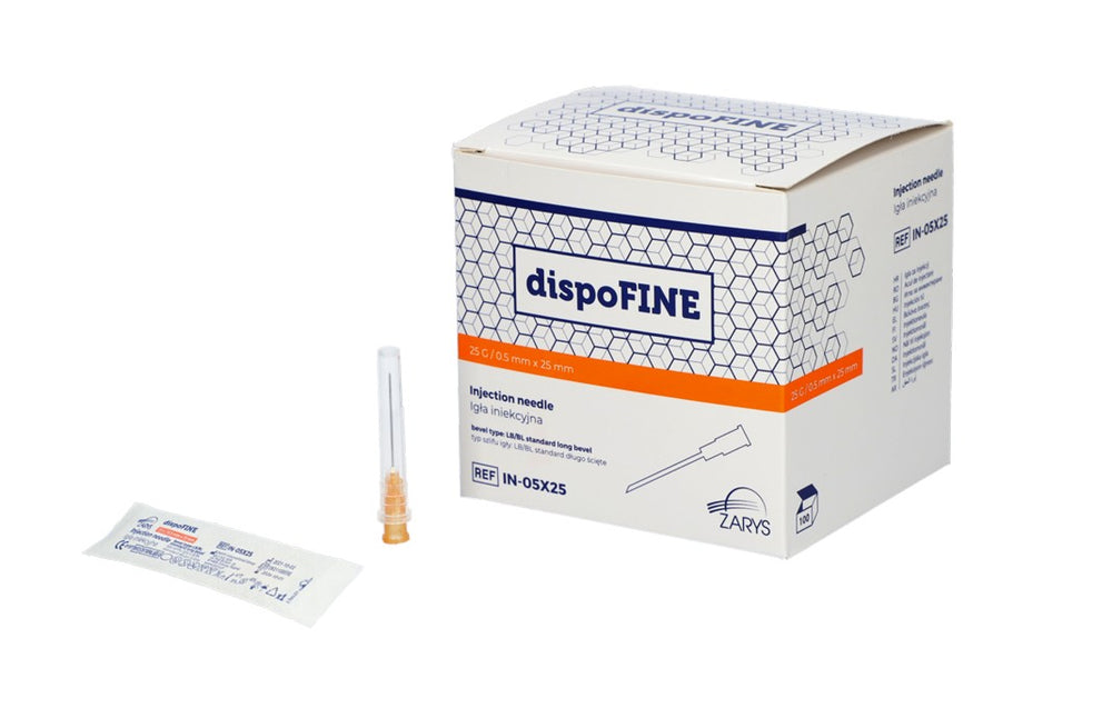 dispoFINE Kanülen 25G, orange 0,50x25mm 100 ST