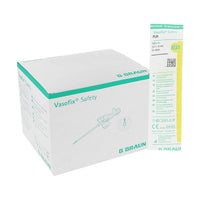 IV Catheter Vasofix Safety pur 24G, 0,7x19mm, yellow, with Valve