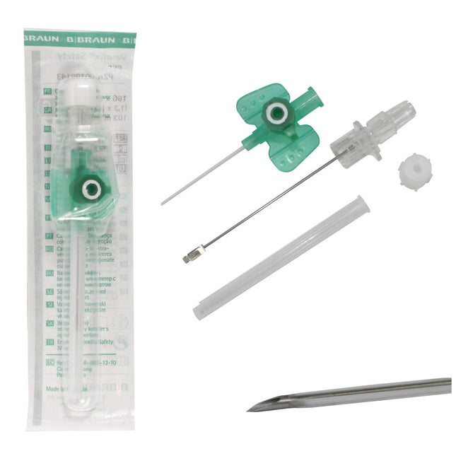 Vasofix Braunüle 1.3mm 18G Green-White IV Catheter