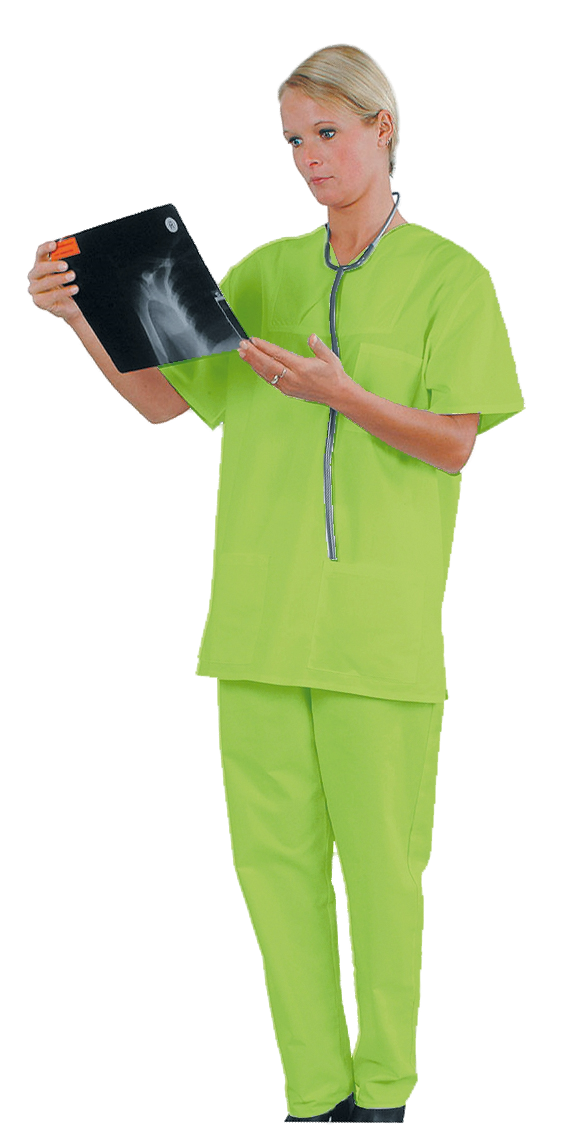 Trousers Bochum, size II, apple green, mixed fabric