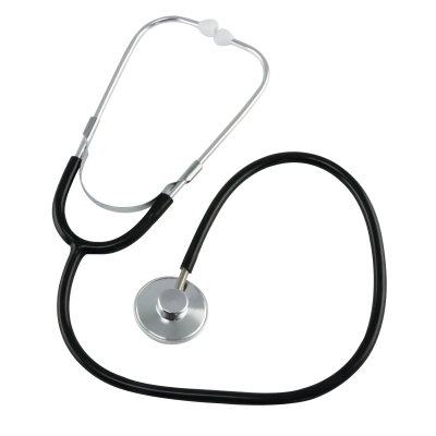 medimex Single-Head Flat Stethoscope, black