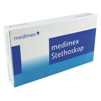 medimex Single-Head Flat Stethoscope, black