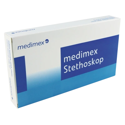 medimex Single-Head Flat Stethoscope, black