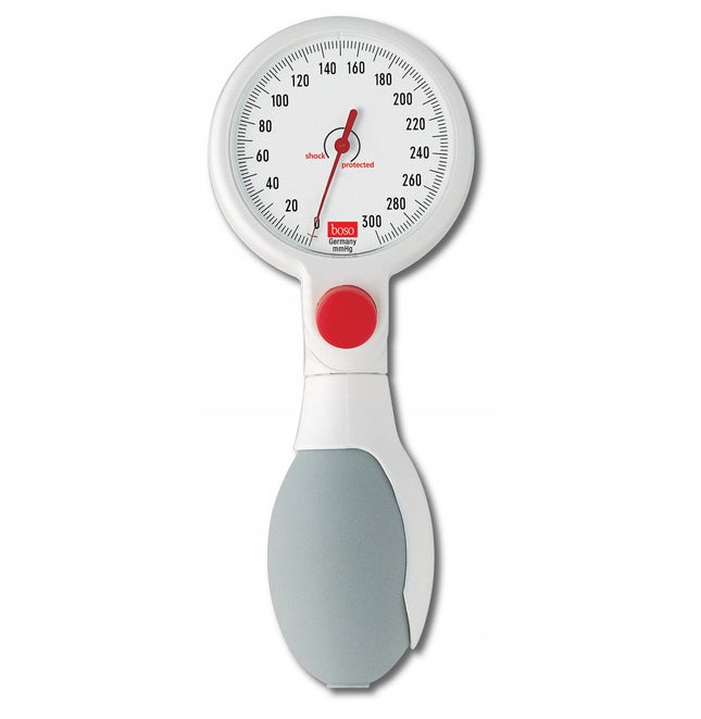 Blutdruckmessgerät boso-egotest Ø60mm, 1-Schlauch, weiß, m. KM f. starke Arme