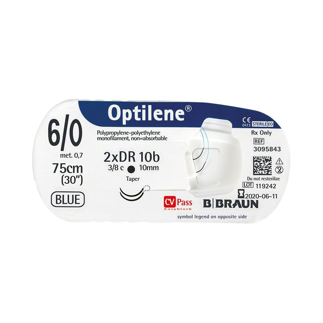Nahtmaterial Optilene DS24, USP 3/0, Fadenlänge 75cm *Nachfolgeprodukt von Premilene*