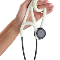 3M Littmann Cardiology IV™ Stethoskop, schwarzes Bruststück, Satin-Schlauch Alabaster
