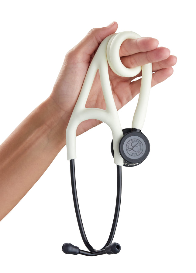 3M Littmann Cardiology IV™ Stethoskop, schwarzes Bruststück, Satin-Schlauch Alabaster